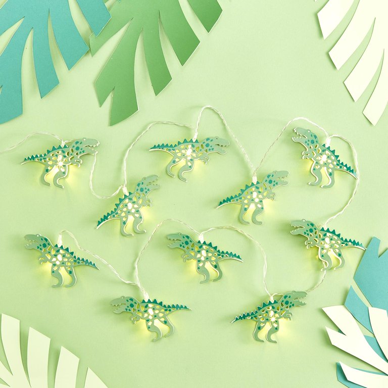 Dinosaur T-Rex String Light Creative Green Dinosaur Design Lovely Warm Light Fairy Light For Dinosaur Theme Decoration
