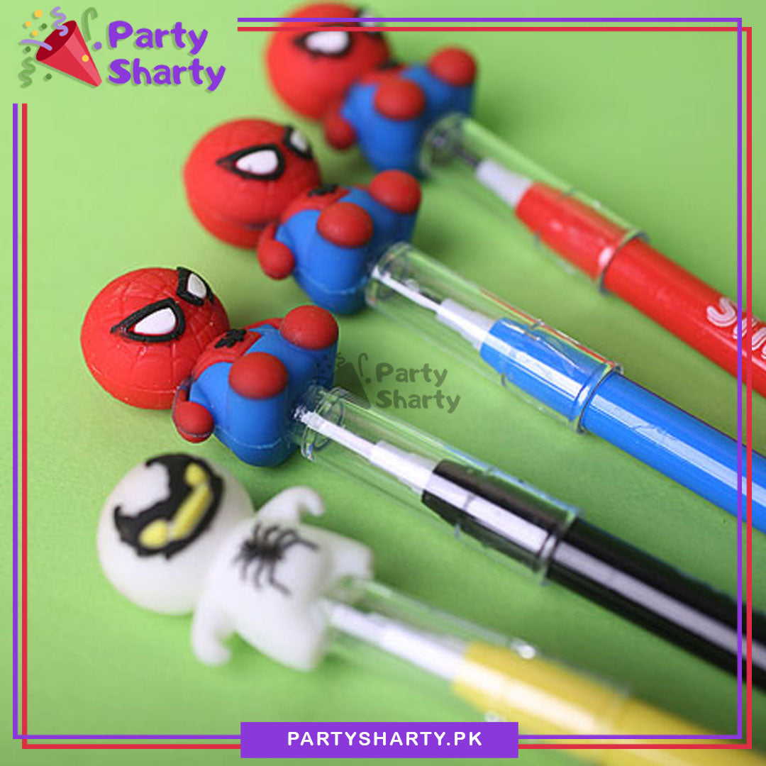 Marvel Spiderman Theme Bullet Pencil For Kids For Spiderman Theme Birthday Celebration