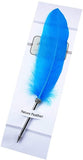 Feather Quill Ballpoint Pens Black Ink Natural Writing Quill Ballpoint Pen for Kids School Writing, Signatures, Luxury Hand Writing Stationery Pen