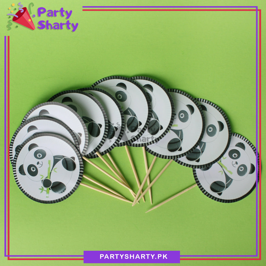 Panda Cup Cake Topper For Panda Birthday Theme Party and Decoration