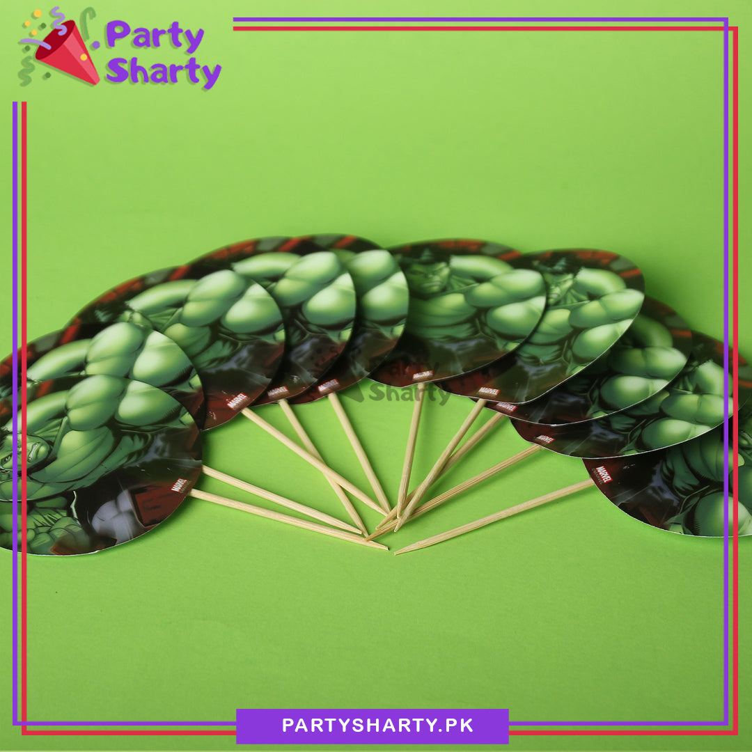 Hulk Cup Cake Topper For Hulk Birthday Theme Party and Decoration