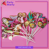 Mermaid Theme Photo Booth Props For Mermaid Theme Birthday Party Celebration and Decoration