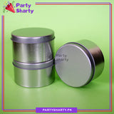 Small Round Favor Tin Boxes For Nikkah Bid Favors / Baby Announcement / Birthday Gift
