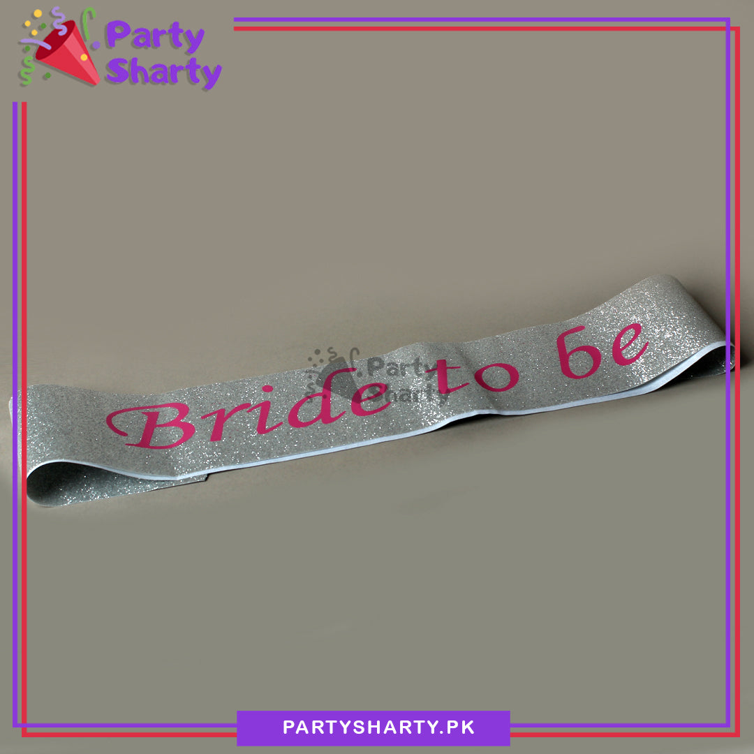 Bride To Be Sash For Bridal Shower Event and Celebration