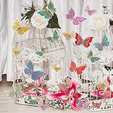 3D Multi Color Butterfly Wall Sticker For Home & Event Decoration (Pack of 12)
