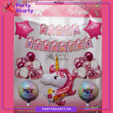 Unicorn Theme Happy Birthday Set for Theme Based Birthday Decoration and Celebration