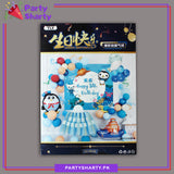 Happy Birthday Penguin & Dolphin Theme Set for Theme Based Birthday Decoration and Celebration