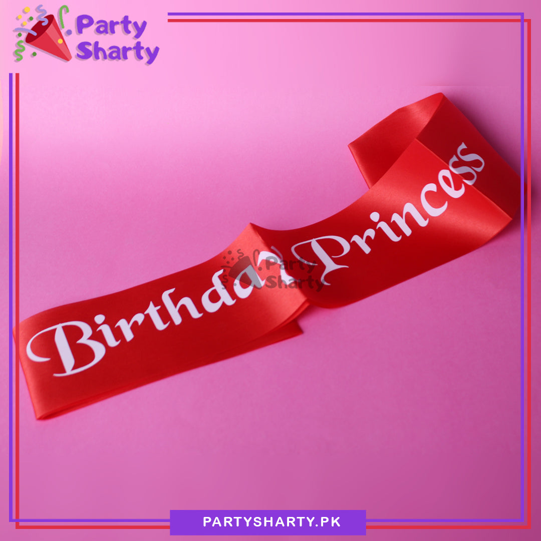 Birthday Princess Sash For Birthday Party Event and Celebration