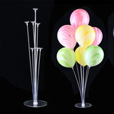 Table Balloon Stand Kit- 7 Sticks Sets Stand Reusable Clear Balloon Holder for any occasions Party Decorations