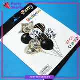 Black Marble / Agate Foil with Balloons Set of 8 For Birthday Party Decoration