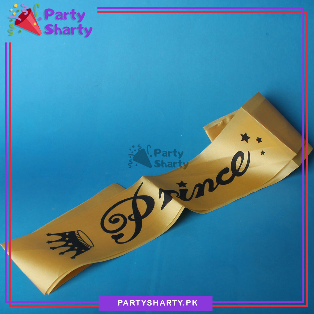 Birthday Prince Sash For Birthday Party Event and Celebration