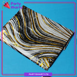 Black Marble / Agate Foil with Balloons Set of 8 For Birthday Party Decoration