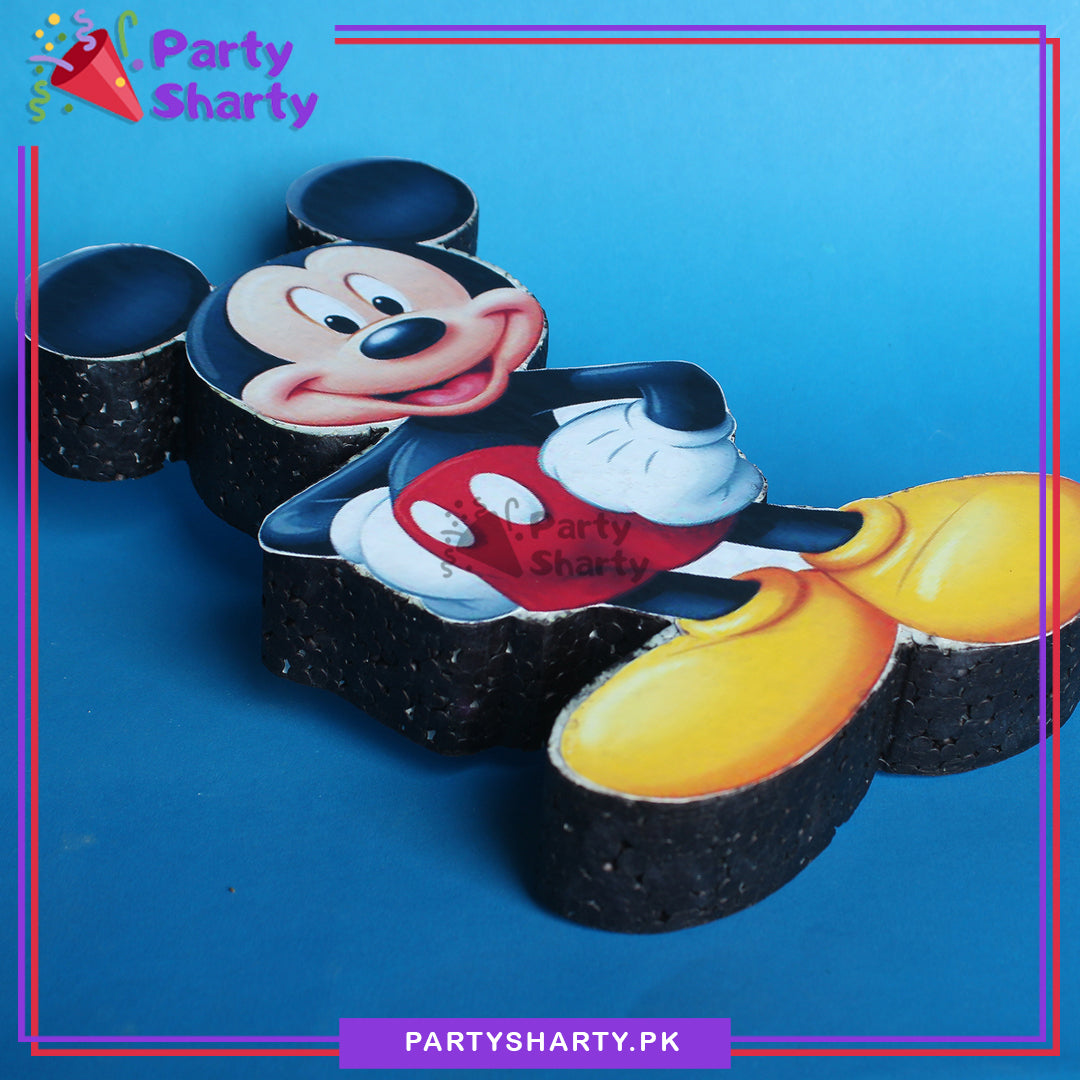 Mickey Mouse Character Thermocol Standee For Mickey Mouse Theme Based Birthday Celebration and Party Decoration