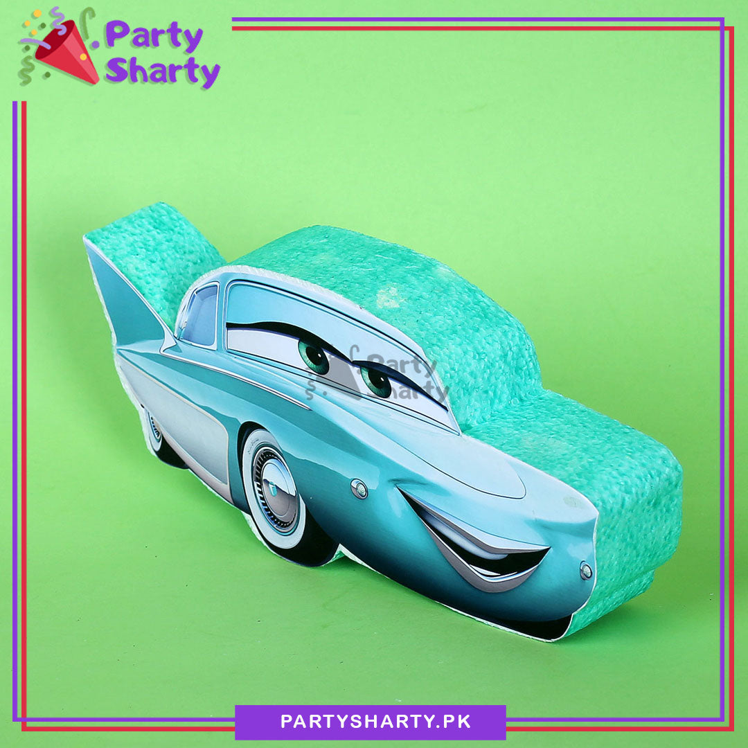 Flo Character Thermocol Standee For McQueen Theme Birthday Party Decoration