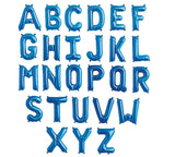 Blue Alphabet Foil Balloon For Birthday, Anniversary, Bridal Shower Celebration and Decoration