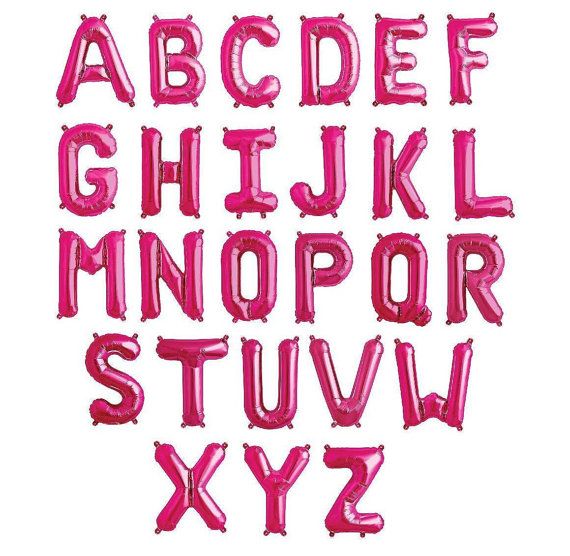 Pink Alphabet Foil Balloon For Birthday, Anniversary, Bridal Shower Celebration and Decoration