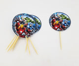Avenger Theme Cup Cake Topper for Avengers Birthday Theme Party and Decoration