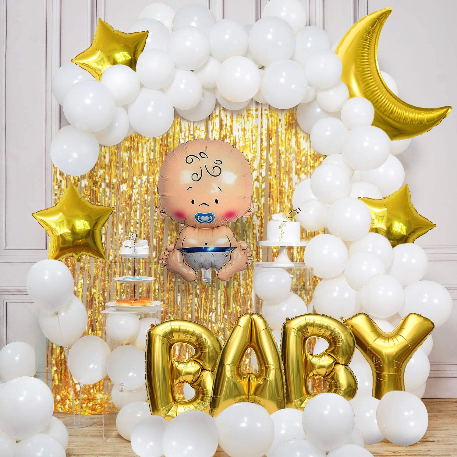 113pcs Welcome Baby Decoration Theme Set For Welcome Home, Baby Shower, Gender Reveal Party Celebration and Decoration