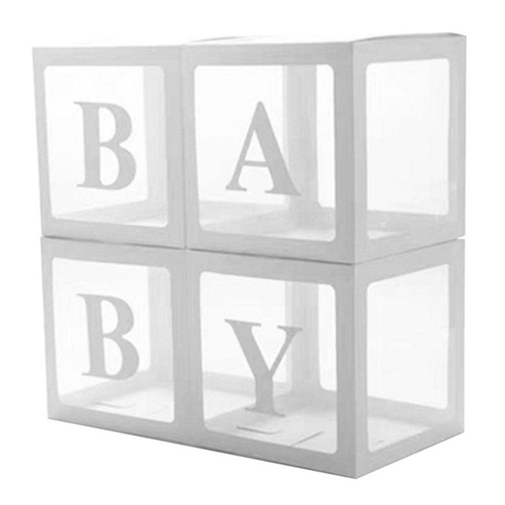 White BABY Box, DIY Transparent Baby Boxes for First Birthday,