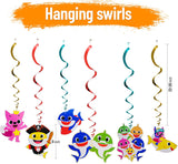 Baby Shark Theme Swirls (Pack of 6) For Birthday Party and Decoration