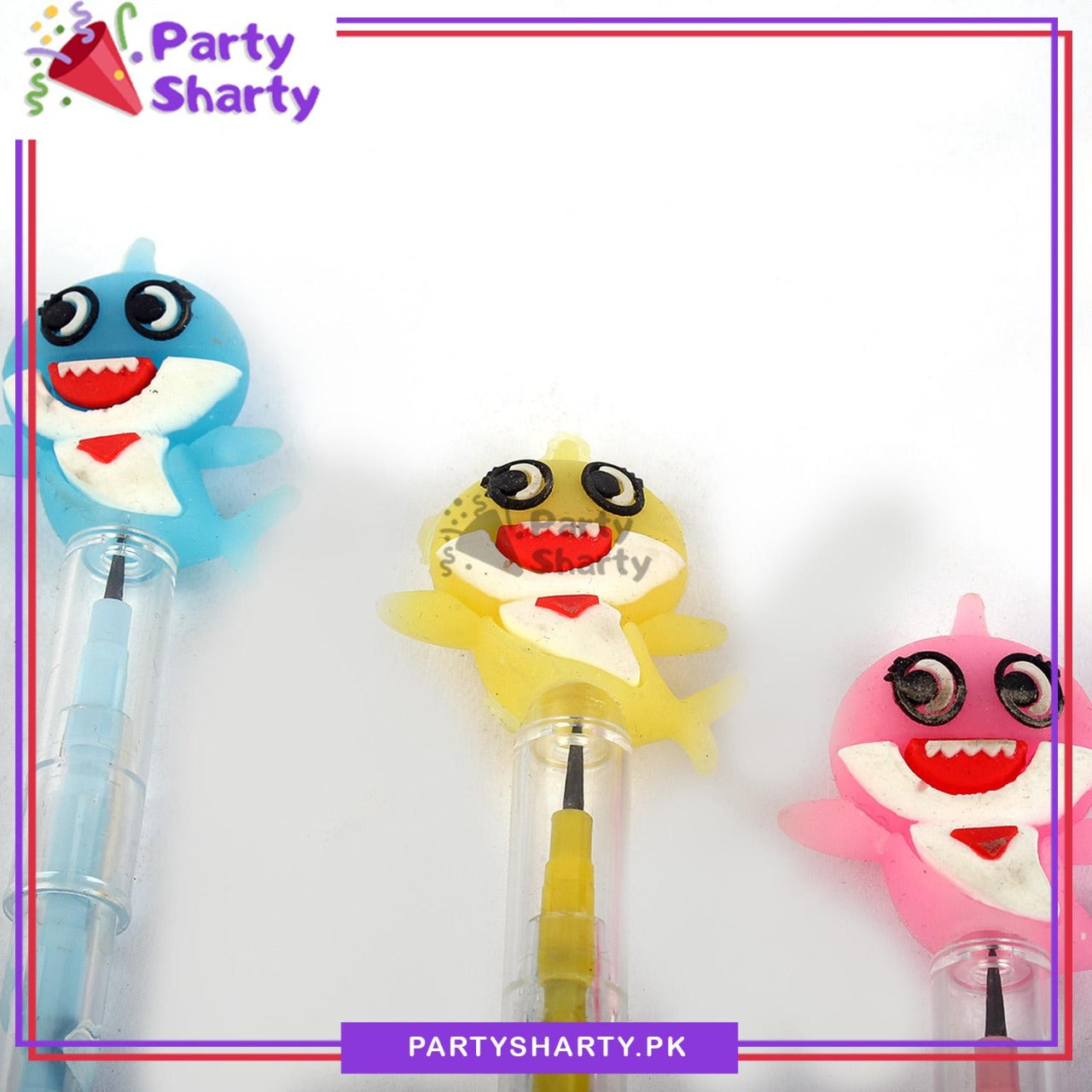 Baby Shark Theme Bullet Pencil For Kids For Baby Shark Theme Birthday Giveaways and Goody Boxes