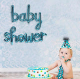 Baby Shower Scripted Foil Balloons Banner for Baby Shower Decoration and Celebration