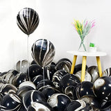 Marble / Agate Balloons Tie Dye Latex Balloons Multi Colors Marble Tie Dye Swirl Party Balloons For Party Decoration and Celebration