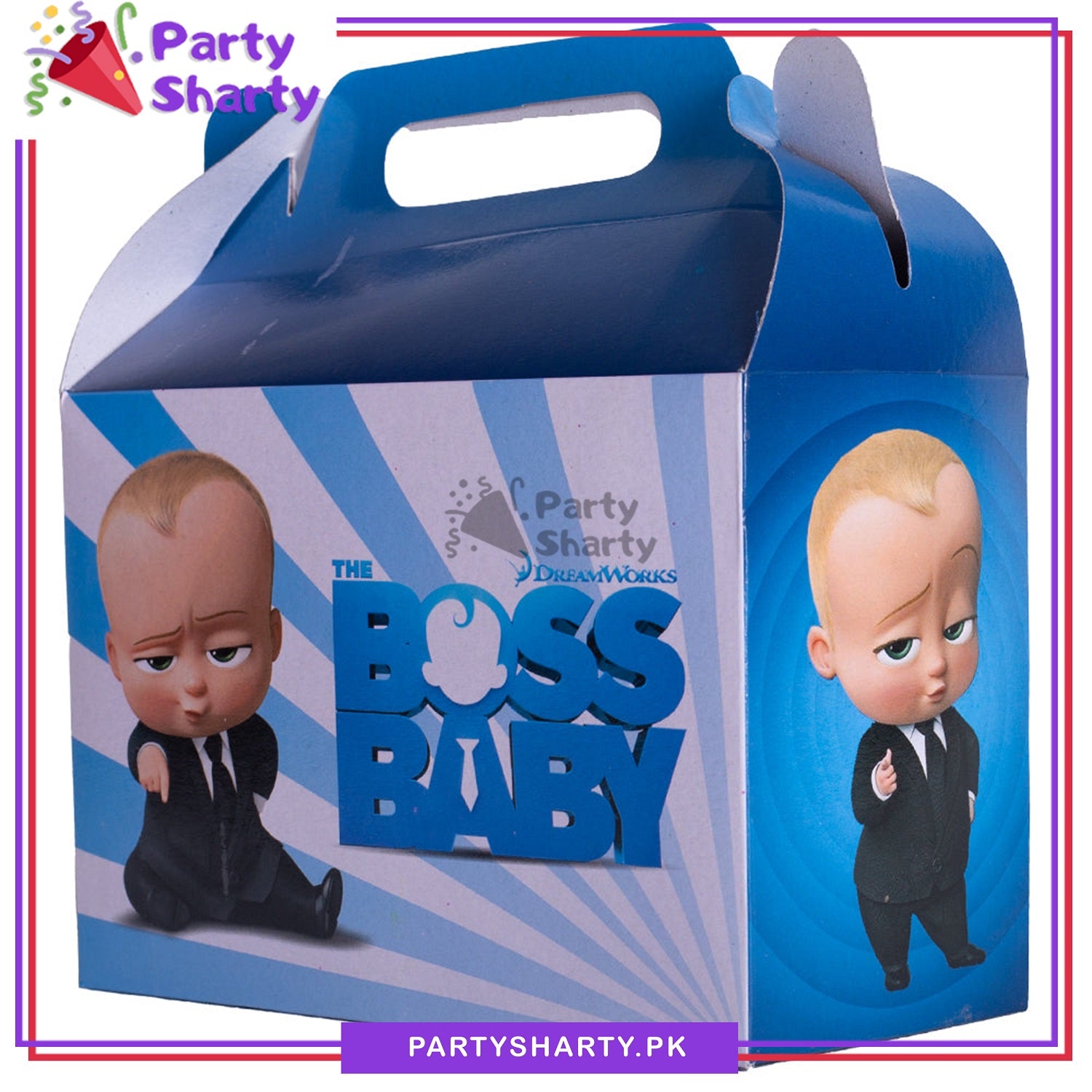 Boss Baby Theme Goody Boxes Pack of 10 For Theme Birthday Decoration and Celebration