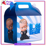 Boss Baby Theme Goody Boxes Pack of 10 For Theme Birthday Decoration and Celebration