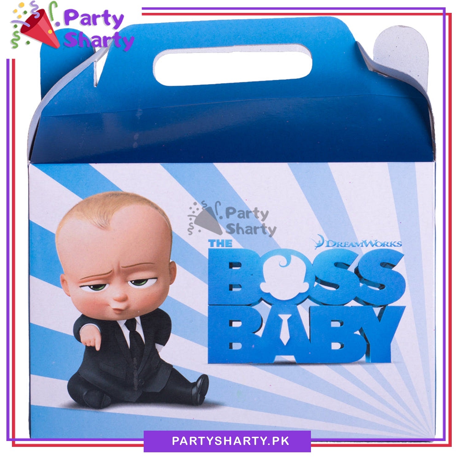 Boss Baby Theme Goody Boxes Pack of 10 For Theme Birthday Decoration and Celebration