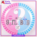 Boy Or Girl Theme Party Disposable Paper Plates for Gender Reveal Theme Party and Decoration