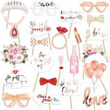 Bridal Shower / Bride to be Photo Booth Props Kit - 23 Pcs / Set