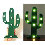 3D LED Flamingo Lamp Pineapple Cactus Light Romantic Night Lamp Table Lamp Marquee LED Nightlight For Home Decoration
