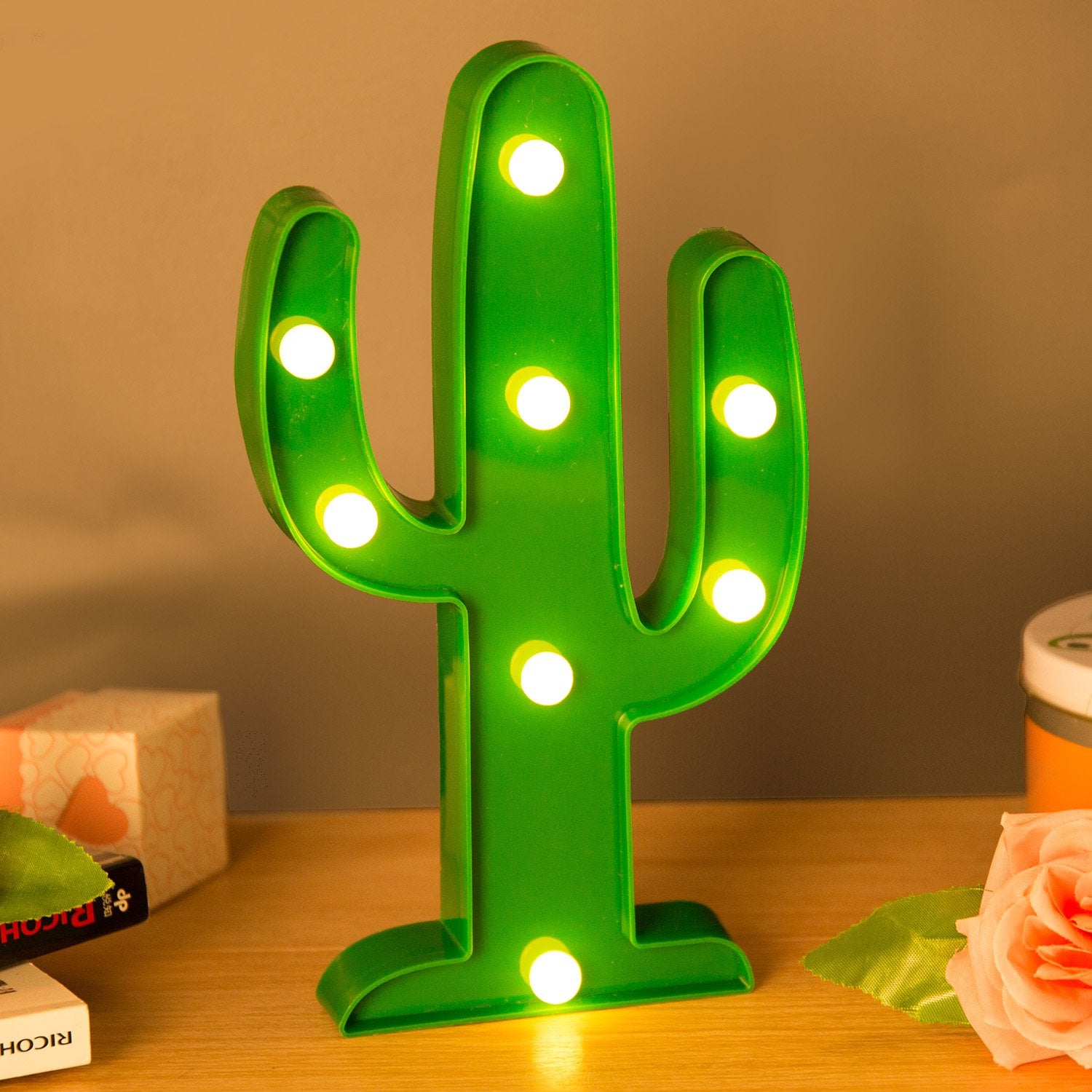 3D LED Flamingo Lamp Pineapple Cactus Light Romantic Night Lamp Table Lamp Marquee LED Nightlight For Home Decoration