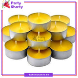 Pack Of 10 - Romantic Floating Tea Light Sweet Scented Wax Candles