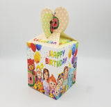 Cocomelon Theme Goody Boxes (Pack of 10 Favor Boxes) For Birthday Party and Decoration