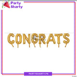 Congrats Letter Foil Balloon Banner For Graduation Party Decoration and Celebration