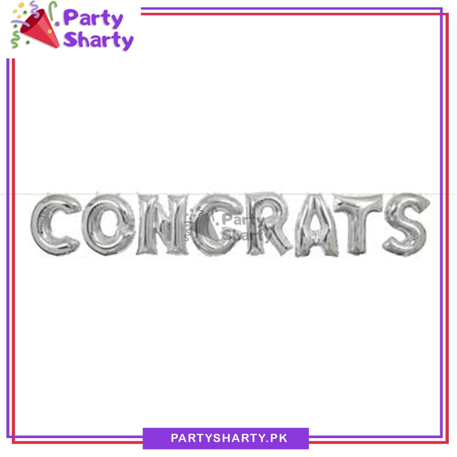 Congrats Letter Foil Balloon Banner For Graduation Party Decoration and Celebration
