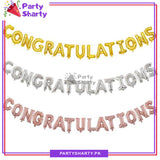 Congratulations Letter Foil Balloon Banner For Graduation Party Decoration and Celebration