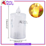 Crystal LED Candle Warm Light For Birthday Party Candle Light Dinner Decoration