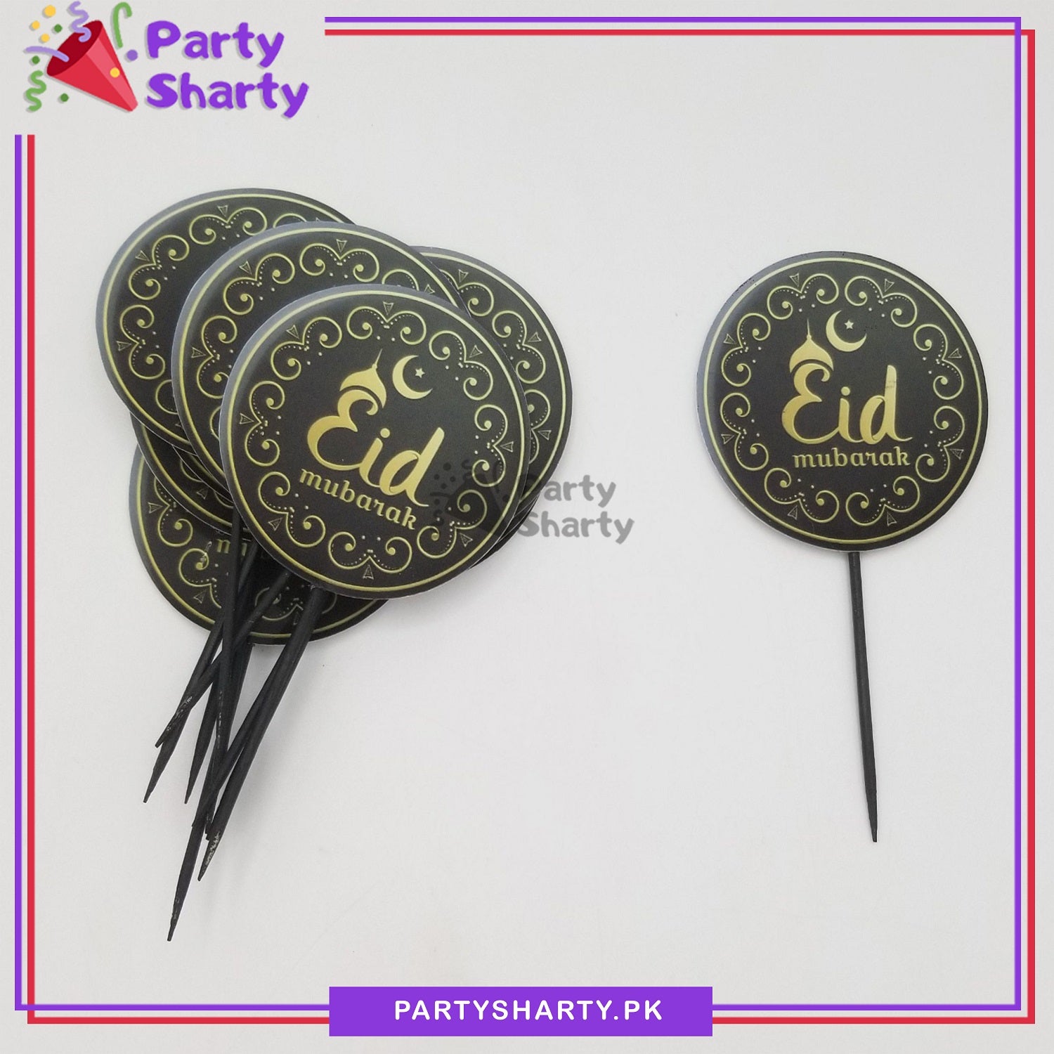 Eid Mubarak Cup Cake topper for Eid Decoration and Celebration
