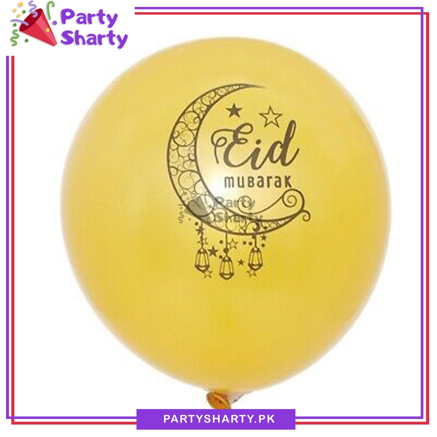Eid Mubarak Printed Latex Balloons For Eid Milan Party Decoration and Celebration