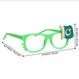 14th August Pakistan Flag Multi Color LED Badge Funky Eyewear For Kids to Celebrate Independence Day