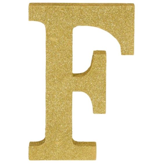 Gold Glitter Alphabet Sign Thermocol For Birthday and Event Decoration ...