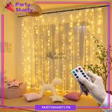 Fairy Light Curtain String Light Remote Control USB Powered for Party & Home Decorations
