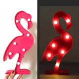 3D LED Flamingo Lamp Pineapple Cactus Light Romantic Night Lamp Table Lamp Marquee LED Nightlight For Home Decoration