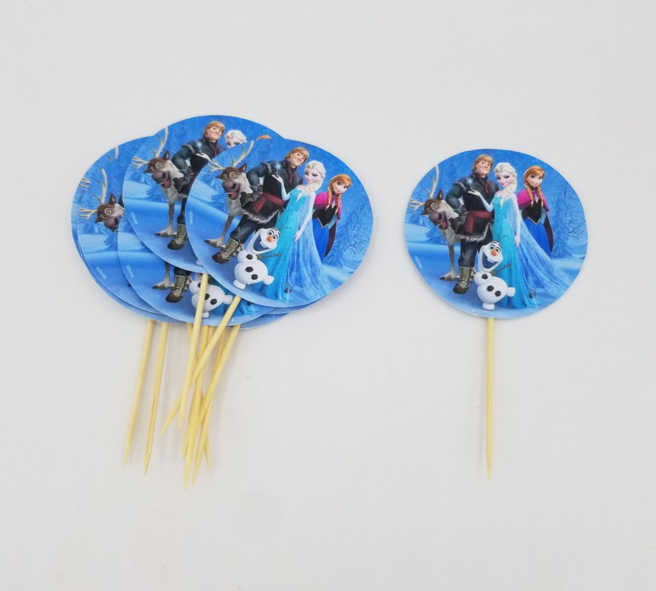 Frozen Elsa Theme Cup Cake Topper for Frozen Birthday Theme Party and Decoration