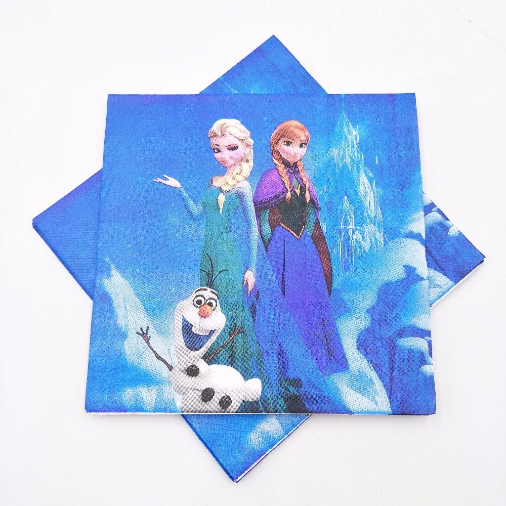 Frozen Elsa Theme Paper Napkins For Frozen Birthday Theme Party and Decoration