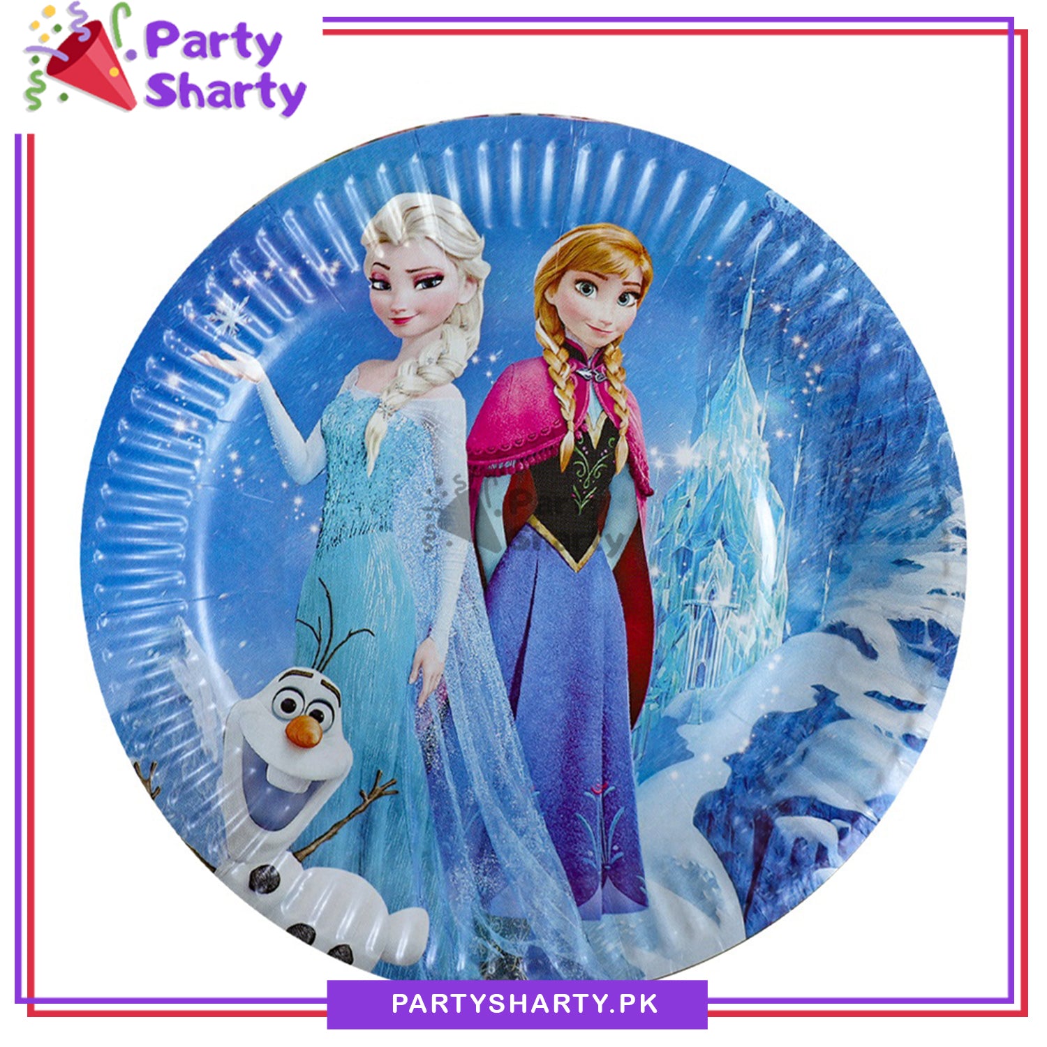 Frozen Paper Plates For Frozen Birthday Theme Party and Decoration