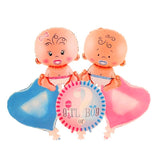 Girl or Boy Baby Shaped and Round Foil Balloon For Gender Reveal and Baby Shower Event and Decoration